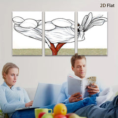2D flat 1pc Blooming Floral Art Canvas Wall Decor for Living Room Bedroom Office Modern Farmhouse Style Gallery Wrapped Timeless Elegance Ready to Hang
