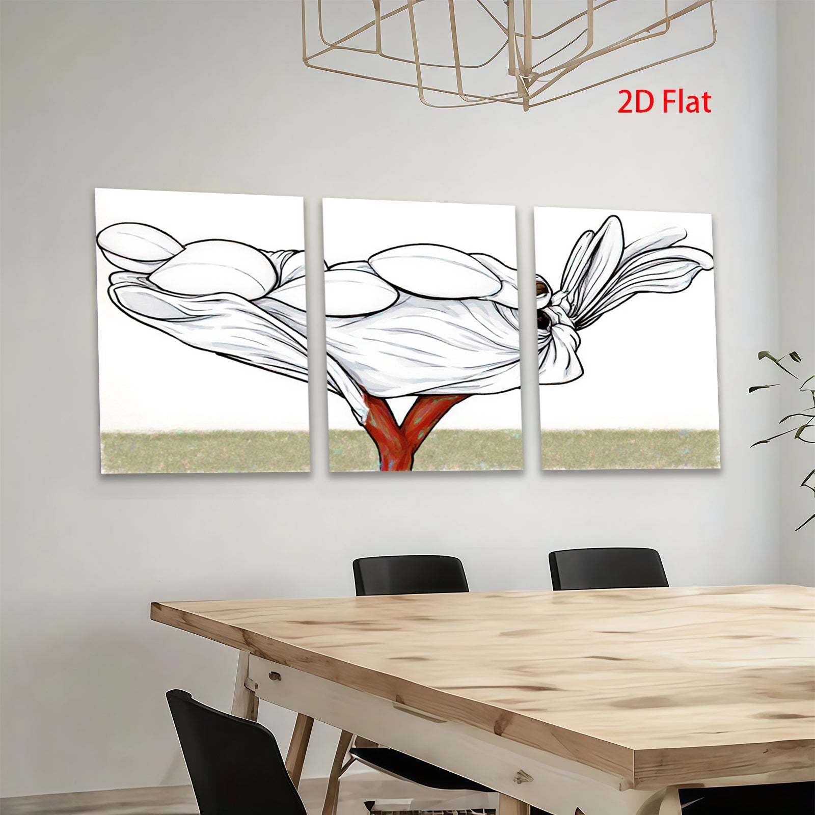 2D flat 1pc Blooming Floral Art Canvas Wall Decor for Living Room Bedroom Office Modern Farmhouse Style Gallery Wrapped Timeless Elegance Ready to Hang