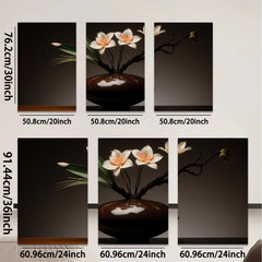 2D flat 1pc Blooming Orchid Vase Still Life Botanical Wall Art Decor Living Room Bedroom Modern Farmhouse Gallery Wrapped Canvas Prints Ready to Hang