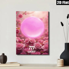 2D flat 1pc Blush Pink Floral Canvas Wall Art Botanical Bloom Living Room Bedroom Decor Modern Farmhouse Aesthetic Gallery Wrapped Ready to Hang Large Size