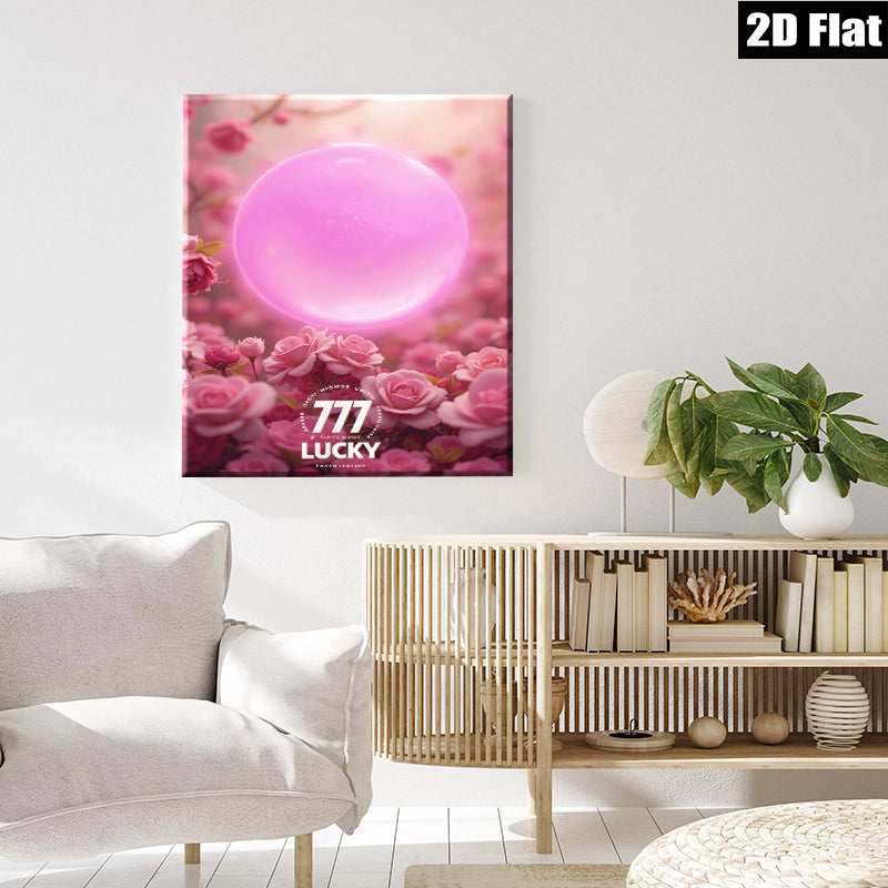 2D flat 1pc Blush Pink Floral Canvas Wall Art Botanical Bloom Living Room Bedroom Decor Modern Farmhouse Aesthetic Gallery Wrapped Ready to Hang Large Size