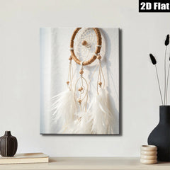 2D flat 1pc Bohemian Dream Catcher Wall Decor for Bedroom Living Room Gallery Wrapped Canvas Print Farmhouse Style Rustic Chic Modern Minimalist Art