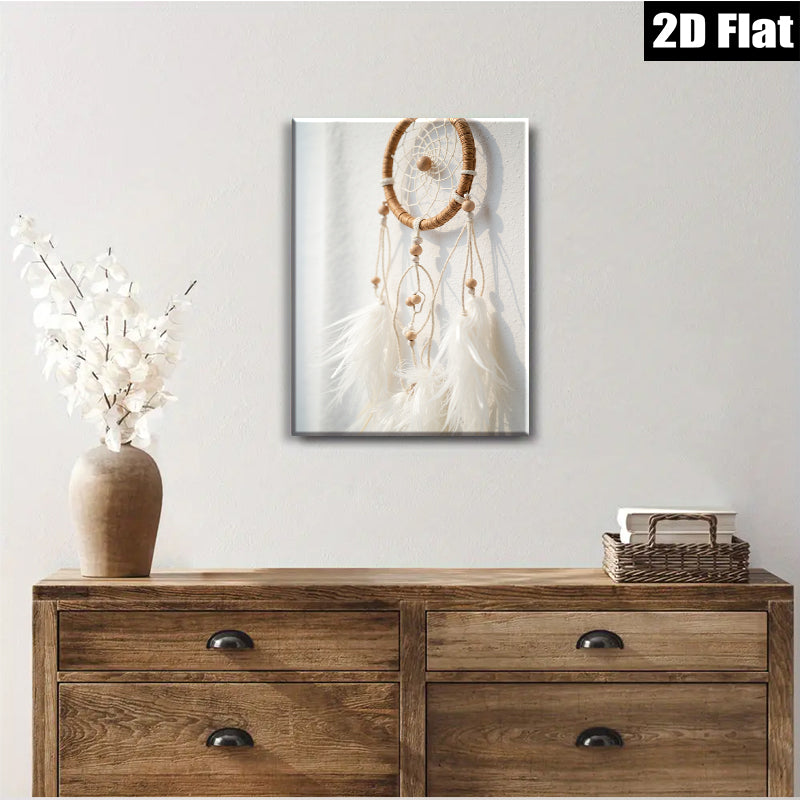 2D flat 1pc Bohemian Dream Catcher Wall Decor for Bedroom Living Room Gallery Wrapped Canvas Print Farmhouse Style Rustic Chic Modern Minimalist Art