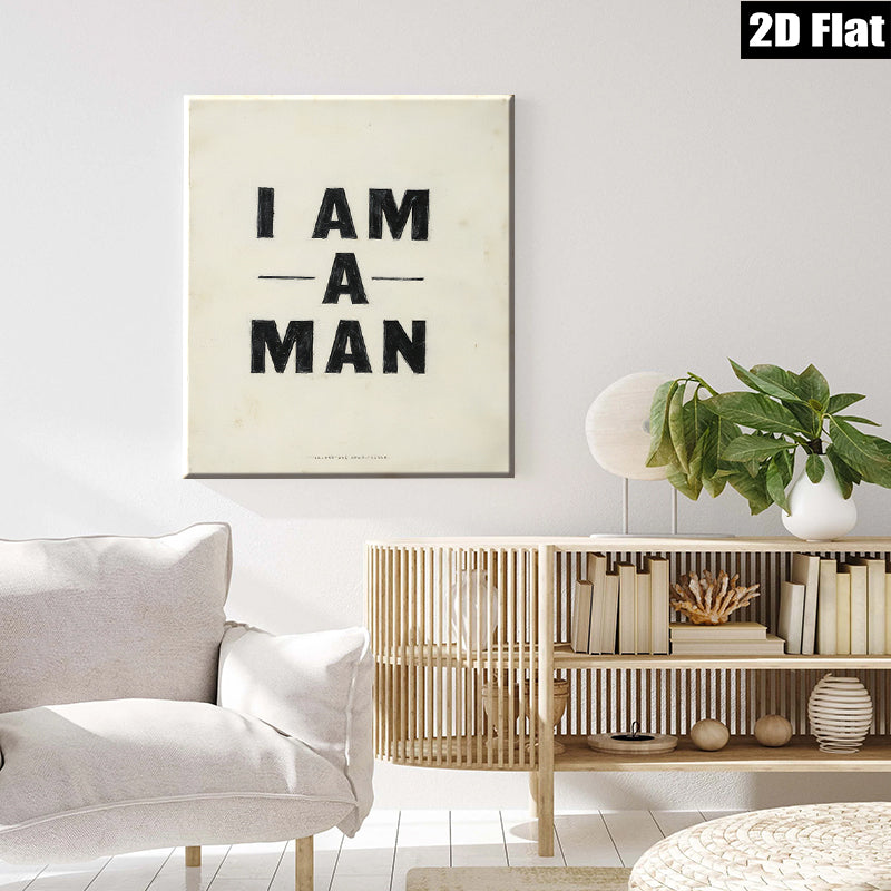 2D flat 1pc Bold Typography Wall Art Modern Minimalist Design for Living Room Bedroom Office Gallery Wrapped Canvas Prints Home Decor Farmhouse Style