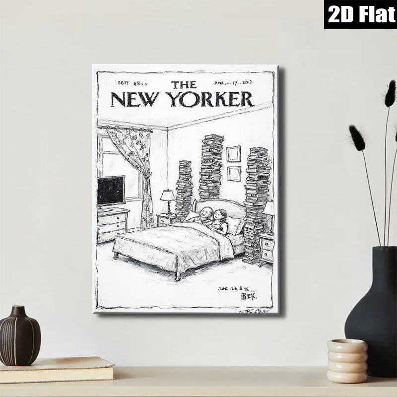 2D flat 1pc Bookworm’s Dream Vintage Reading Room Wall Art Canvas Print for Bedroom Living Room Gallery Wrapped Tealightful Cozy Modern Farmhouse