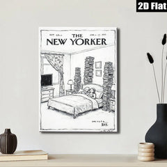 2D flat 1pc Bookworm’s Dream Vintage Reading Room Wall Art Canvas Print for Bedroom Living Room Gallery Wrapped Tealightful Cozy Modern Farmhouse
