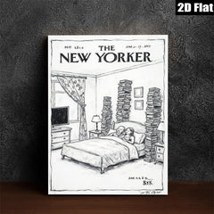 2D flat 1pc Bookworm’s Dream Vintage Reading Room Wall Art Canvas Print for Bedroom Living Room Gallery Wrapped Tealightful Cozy Modern Farmhouse