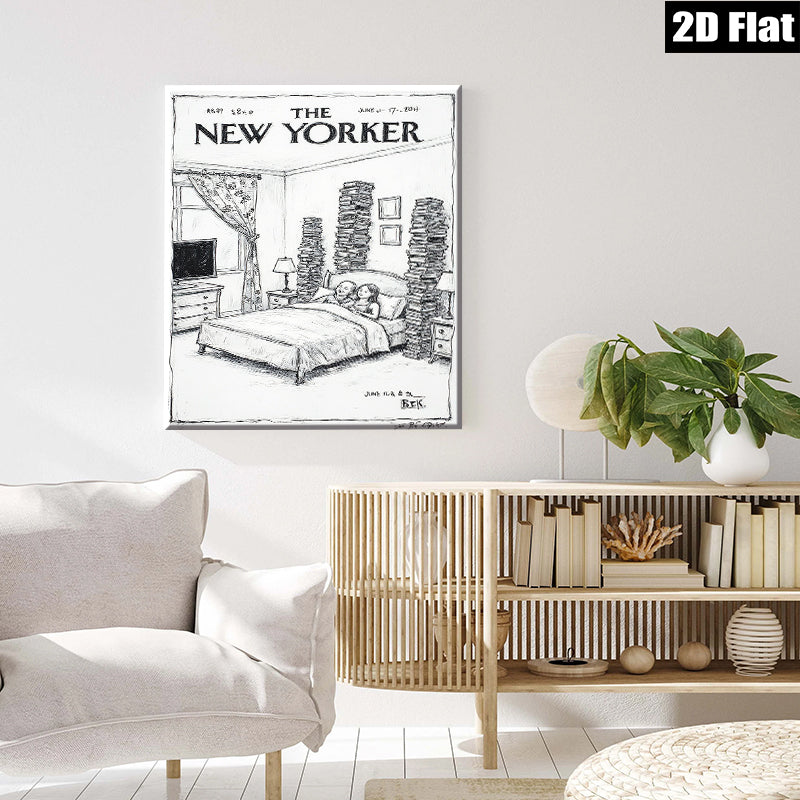 2D flat 1pc Bookworm’s Dream Vintage Reading Room Wall Art Canvas Print for Bedroom Living Room Gallery Wrapped Tealightful Cozy Modern Farmhouse