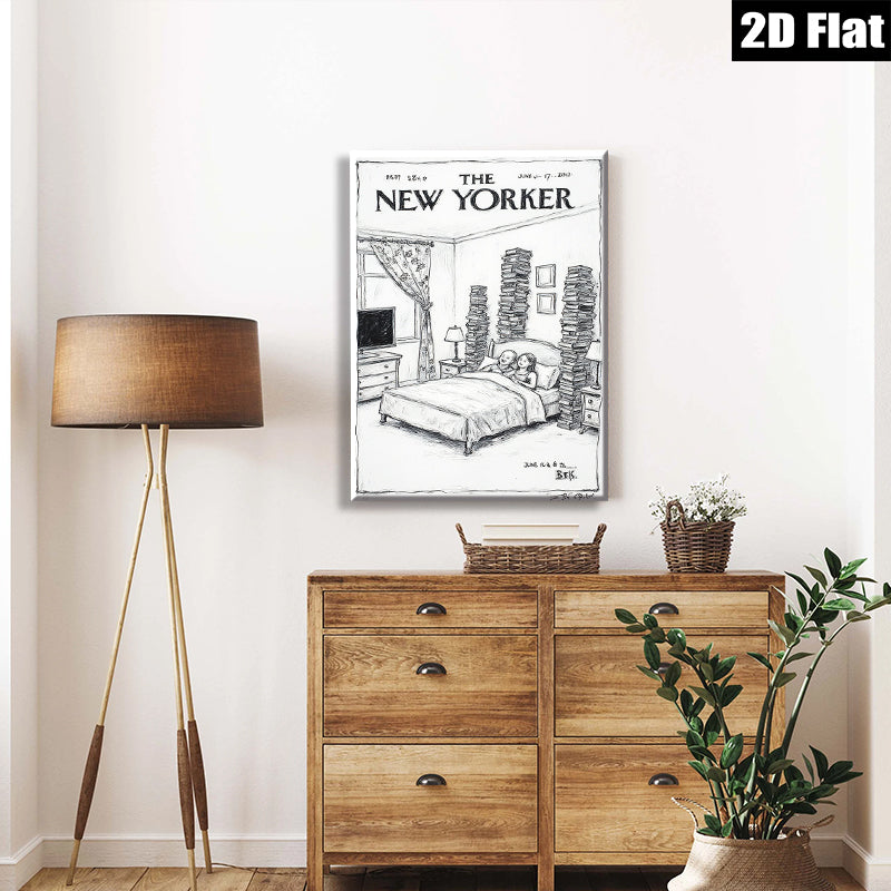 2D flat 1pc Bookworm’s Dream Vintage Reading Room Wall Art Canvas Print for Bedroom Living Room Gallery Wrapped Tealightful Cozy Modern Farmhouse