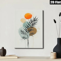 2D flat 1pc Botanical Abstract Wall Art Modern Farmhouse Decor Living Room Bedroom Gallery Wrapped Canvas Prints Coastal Beach Aesthetic Home Decor