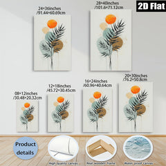 2D flat 1pc Botanical Abstract Wall Art Modern Farmhouse Decor Living Room Bedroom Gallery Wrapped Canvas Prints Coastal Beach Aesthetic Home Decor