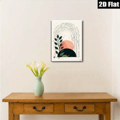 2D flat 1pc Botanical Archery Minimalist Wall Art Modern Farmhouse Decor Living Room Bedroom Canvas Prints Gallery Wrapped Ready To Hang Abstract Nature Artwork Chic Home Decor