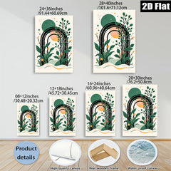 2D flat 1pc Botanical Archway Wall Art Modern Farmhouse Decor Living Room Bedroom Gallery Wrapped Canvas Prints Coastal Aesthetic Home Decor