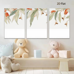 2D flat 1pc Botanical Branch Wall Art Prints Nature Inspired Floral Home Decor Living Room Bedroom Gallery Wrapped Canvas Modern Farmhouse Rustic Chic Cozy Aesthetic