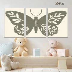 2D flat 1pc Botanical Butterfly Wall Art D��cor Living Room Bedroom Farmhouse Rustic Modern Gallery Wrapped Canvas Prints Home D��cor
