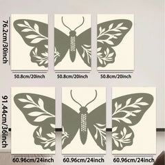 2D flat 1pc Botanical Butterfly Wall Art D��cor Living Room Bedroom Farmhouse Rustic Modern Gallery Wrapped Canvas Prints Home D��cor