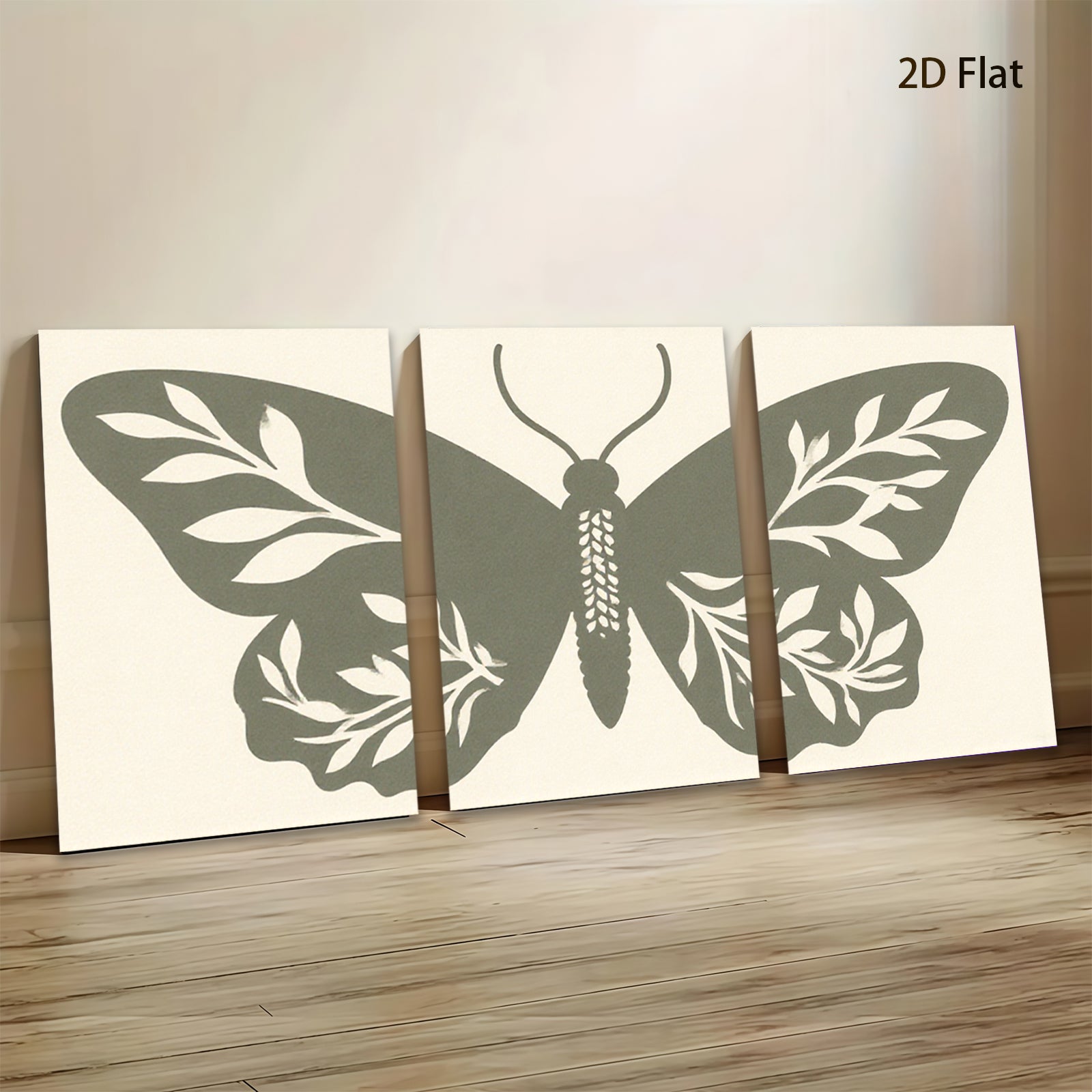 2D flat 1pc Botanical Butterfly Wall Art D��cor Living Room Bedroom Farmhouse Rustic Modern Gallery Wrapped Canvas Prints Home D��cor