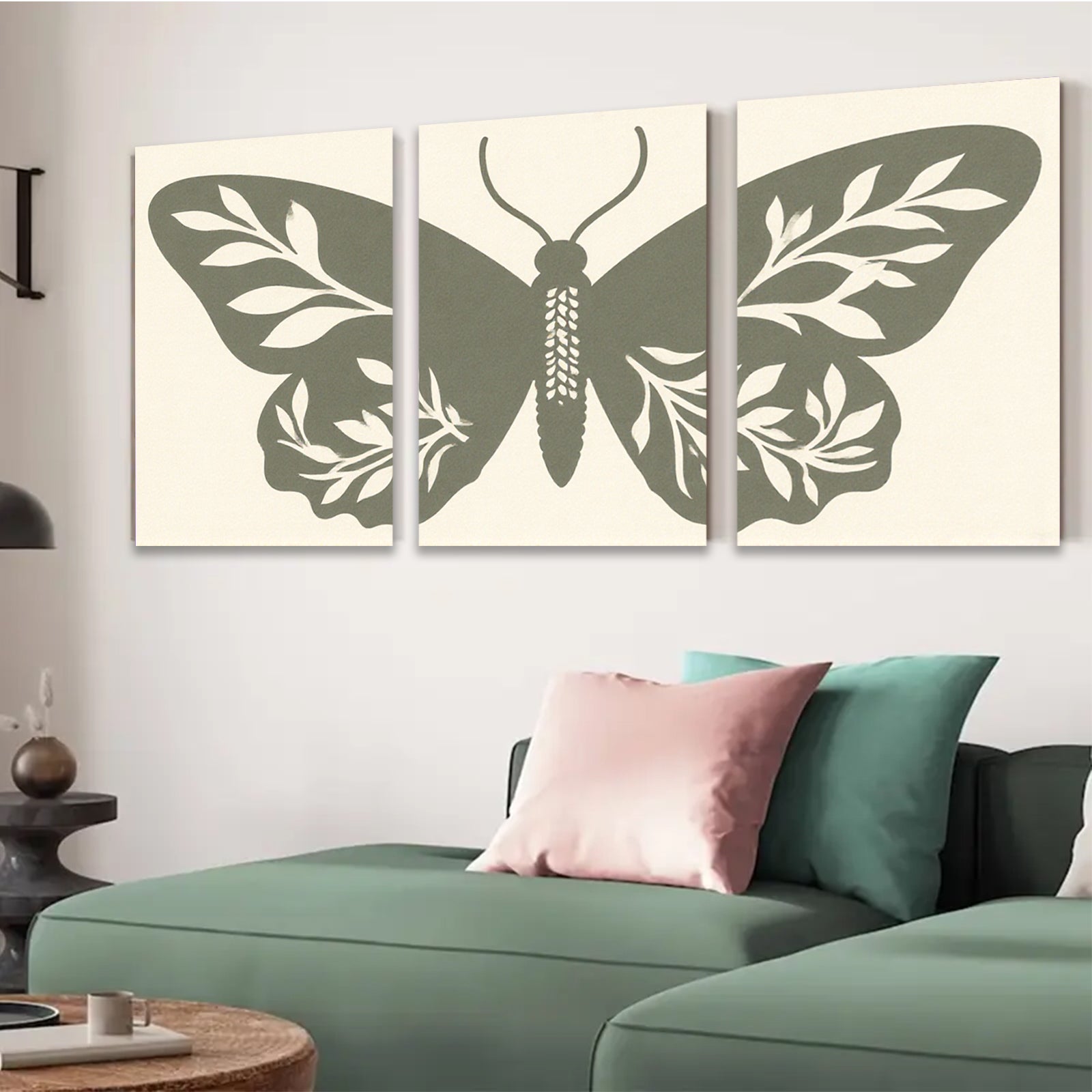 2D flat 1pc Botanical Butterfly Wall Art D��cor Living Room Bedroom Farmhouse Rustic Modern Gallery Wrapped Canvas Prints Home D��cor
