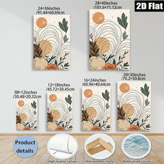 2D flat 1pc Botanical Floral Line Art Wall Decor Modern Farmhouse Living Room Bedroom Canvas Prints Gallery Wrapped Art Home Decor