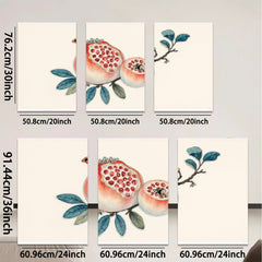 2D flat 1pc Botanical Fruit Branch Painting Wall Art Decor for Living Room Bedroom Kitchen Dining Room Gallery Wrapped Canvas Prints Modern Farmhouse Style