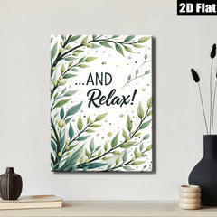 2D flat 1pc Botanical Greenery Wall Art Prints Modern Farmhouse Decor Living Room Bedroom Gallery Wrapped Canvas Art Prints Cozy Home Aesthetic