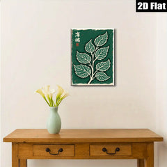 2D flat 1pc Botanical Leaf Wall Art Modern Farmhouse Decor Living Room Bedroom Gallery Wrapped Canvas Prints Home Office Decor Minimalist Aesthetic Artwork