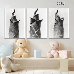 2D flat 1pc Botanical Study Dried Floral Close Up Wall Art Canvas Prints For Living Room Bedroom Home Decor Farmhouse Style Modern Minimalist