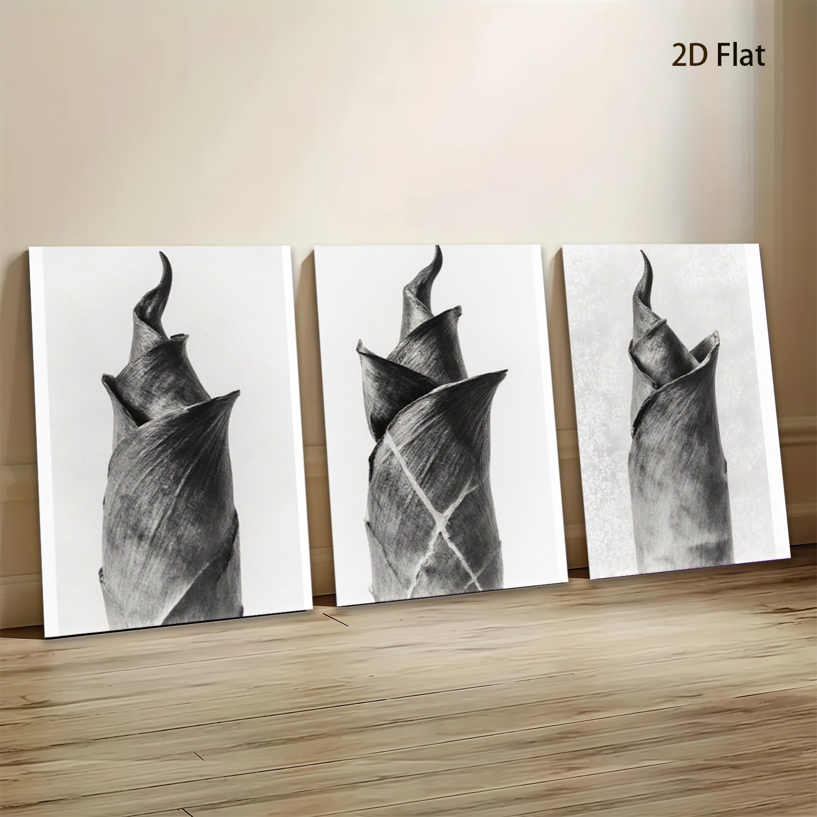 2D flat 1pc Botanical Study Dried Floral Close Up Wall Art Canvas Prints For Living Room Bedroom Home Decor Farmhouse Style Modern Minimalist