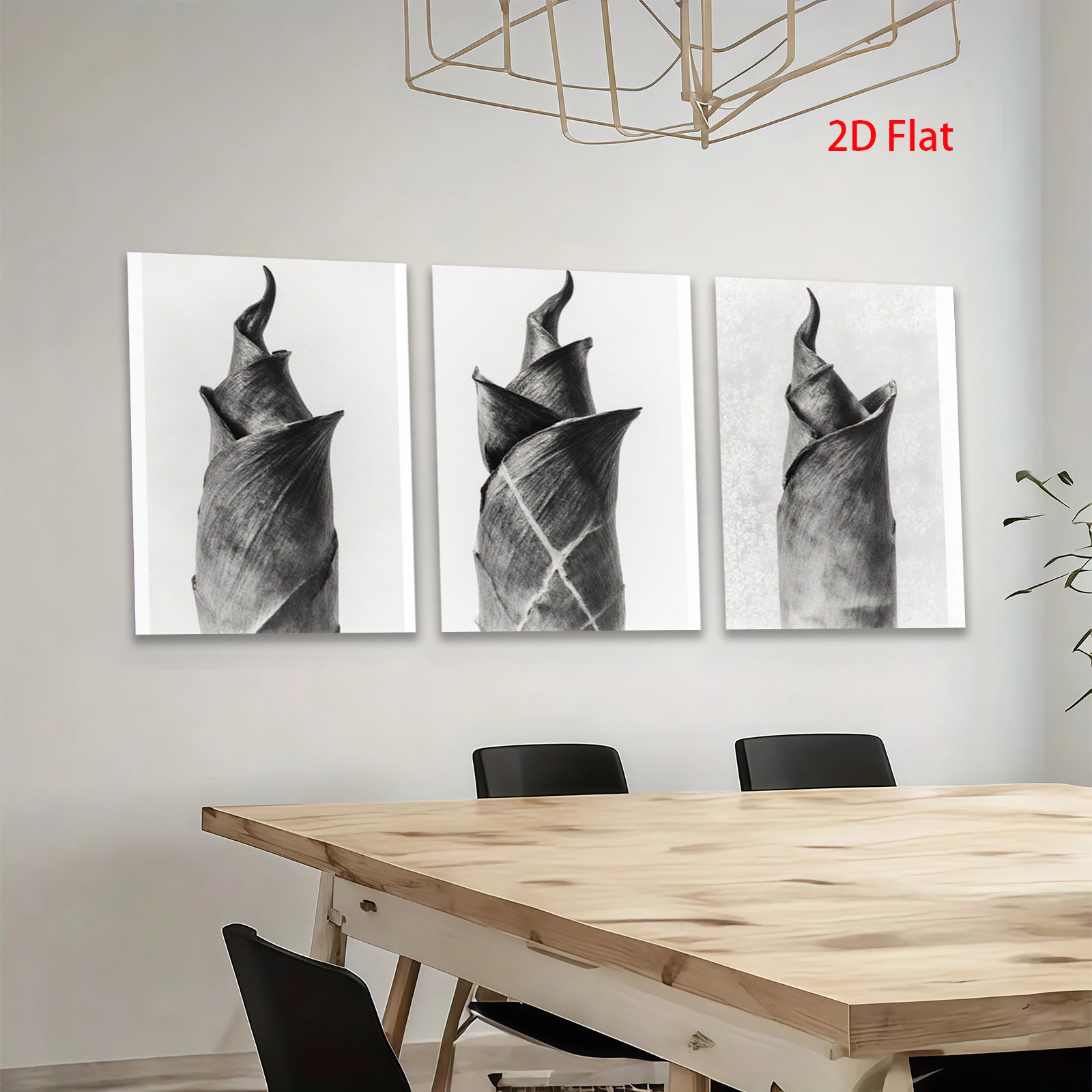 2D flat 1pc Botanical Study Dried Floral Close Up Wall Art Canvas Prints For Living Room Bedroom Home Decor Farmhouse Style Modern Minimalist