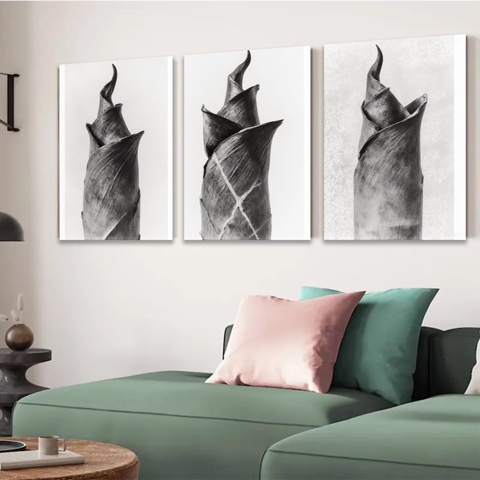 2D flat 1pc Botanical Study Dried Floral Close Up Wall Art Canvas Prints For Living Room Bedroom Home Decor Farmhouse Style Modern Minimalist