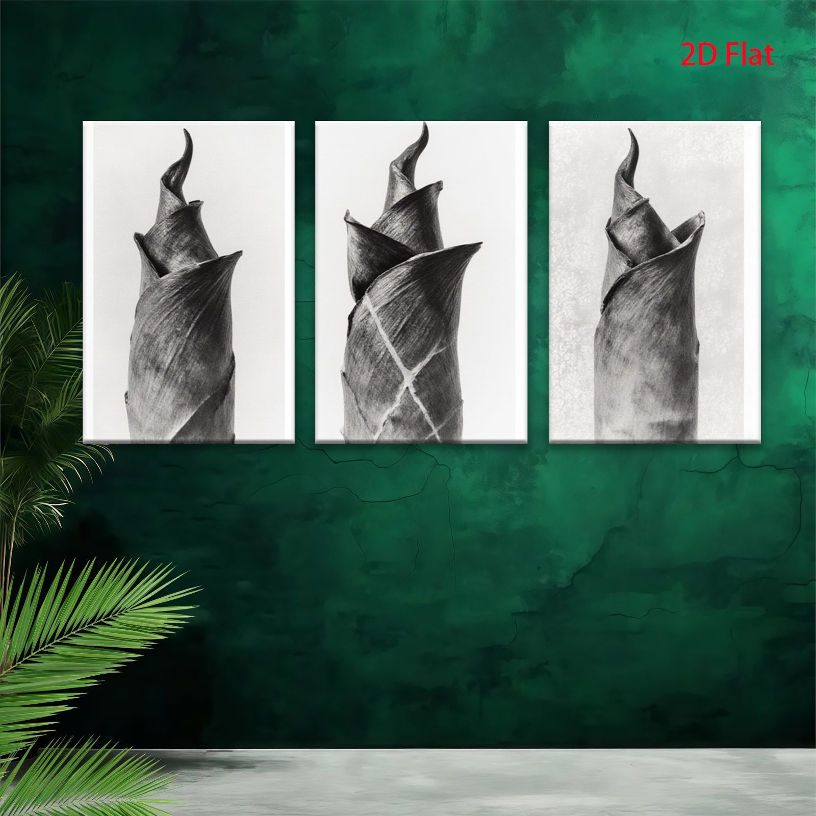 2D flat 1pc Botanical Study Dried Floral Close Up Wall Art Canvas Prints For Living Room Bedroom Home Decor Farmhouse Style Modern Minimalist