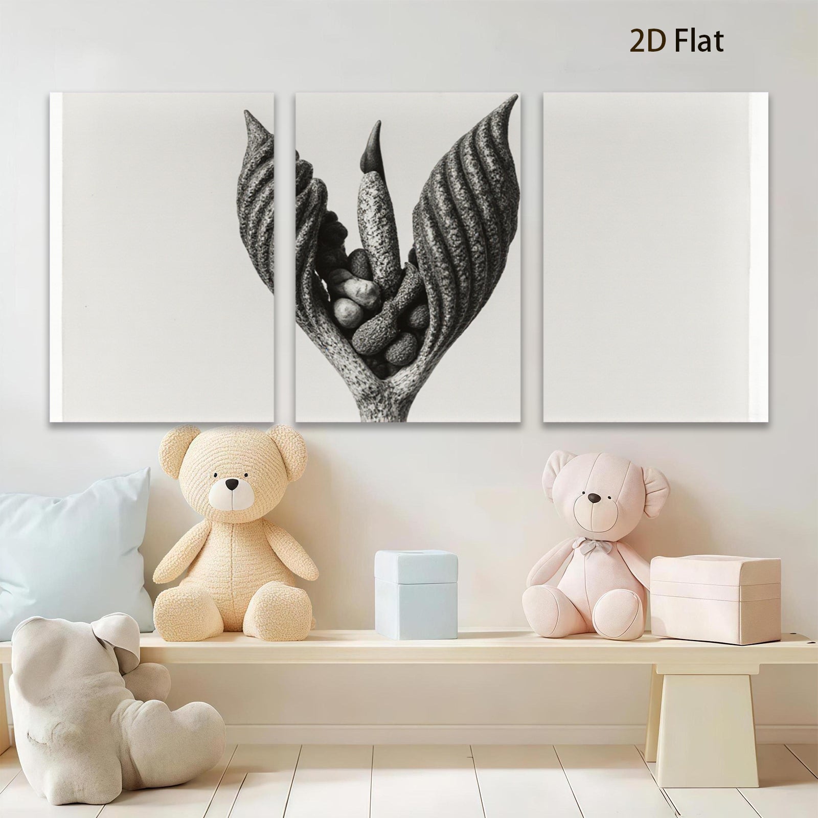 2D flat 1pc Botanical Study Seed Pod Floral Art Wall Decor Living Room Bedroom Modern Farmhouse Gallery Wrapped Canvas Prints