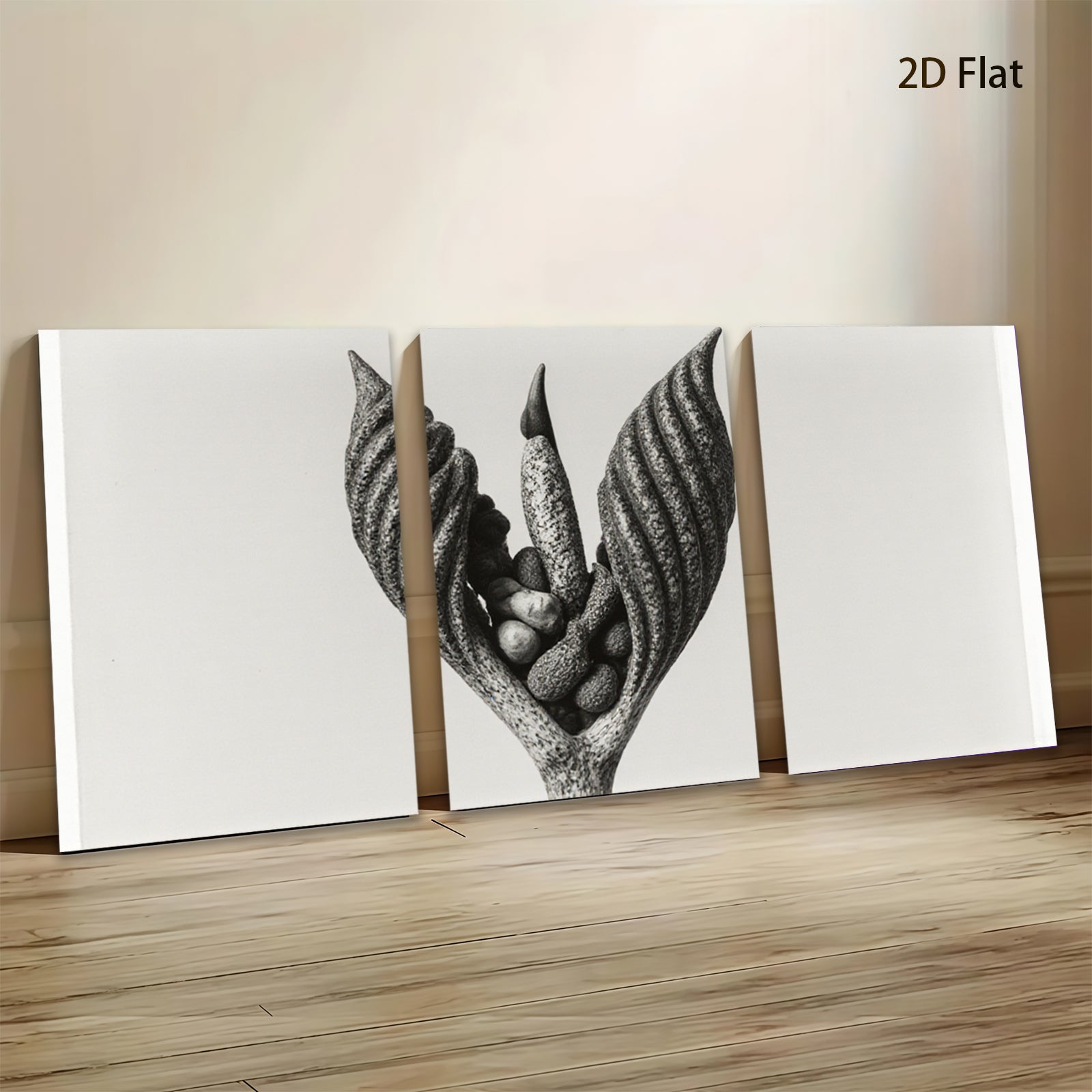 2D flat 1pc Botanical Study Seed Pod Floral Art Wall Decor Living Room Bedroom Modern Farmhouse Gallery Wrapped Canvas Prints