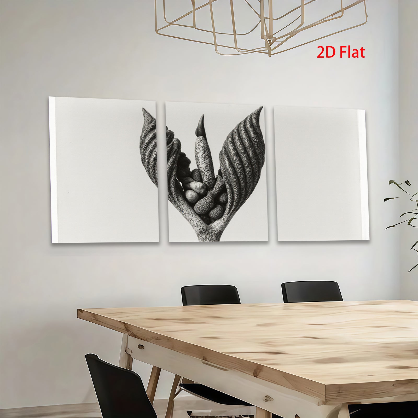 2D flat 1pc Botanical Study Seed Pod Floral Art Wall Decor Living Room Bedroom Modern Farmhouse Gallery Wrapped Canvas Prints