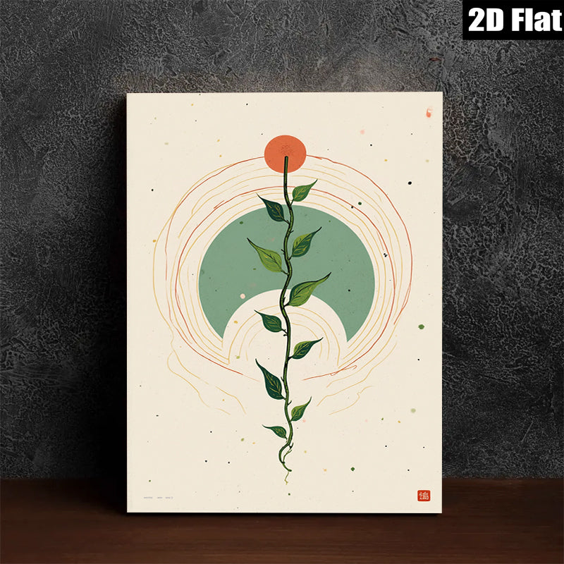 2D flat 1pc Botanical Vine Study Minimalist Wall Art Modern Farmhouse Decor Living Room Bedroom Gallery Wrapped Canvas Prints Trending Now