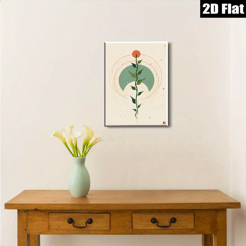 2D flat 1pc Botanical Vine Study Minimalist Wall Art Modern Farmhouse Decor Living Room Bedroom Gallery Wrapped Canvas Prints Trending Now