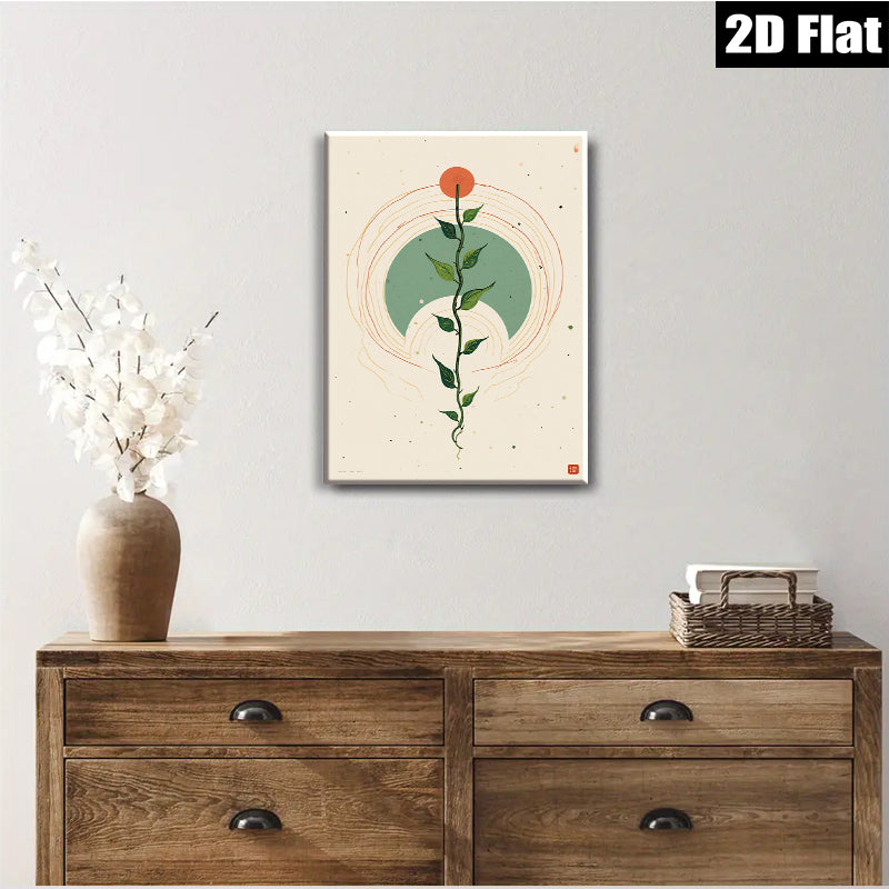 2D flat 1pc Botanical Vine Study Minimalist Wall Art Modern Farmhouse Decor Living Room Bedroom Gallery Wrapped Canvas Prints Trending Now