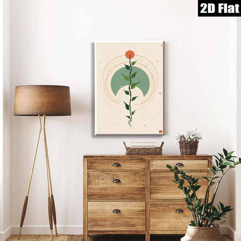 2D flat 1pc Botanical Vine Study Minimalist Wall Art Modern Farmhouse Decor Living Room Bedroom Gallery Wrapped Canvas Prints Trending Now
