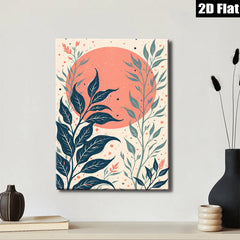 2D flat 1pc Botanical Wall Art Greenery Decor Modern Farmhouse Style Living Room Bedroom Canvas Print Cozy Home Decor Gallery Wrapped Ready to Hang