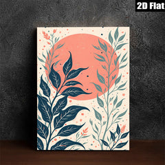 2D flat 1pc Botanical Wall Art Greenery Decor Modern Farmhouse Style Living Room Bedroom Canvas Print Cozy Home Decor Gallery Wrapped Ready to Hang