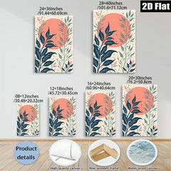 2D flat 1pc Botanical Wall Art Greenery Decor Modern Farmhouse Style Living Room Bedroom Canvas Print Cozy Home Decor Gallery Wrapped Ready to Hang