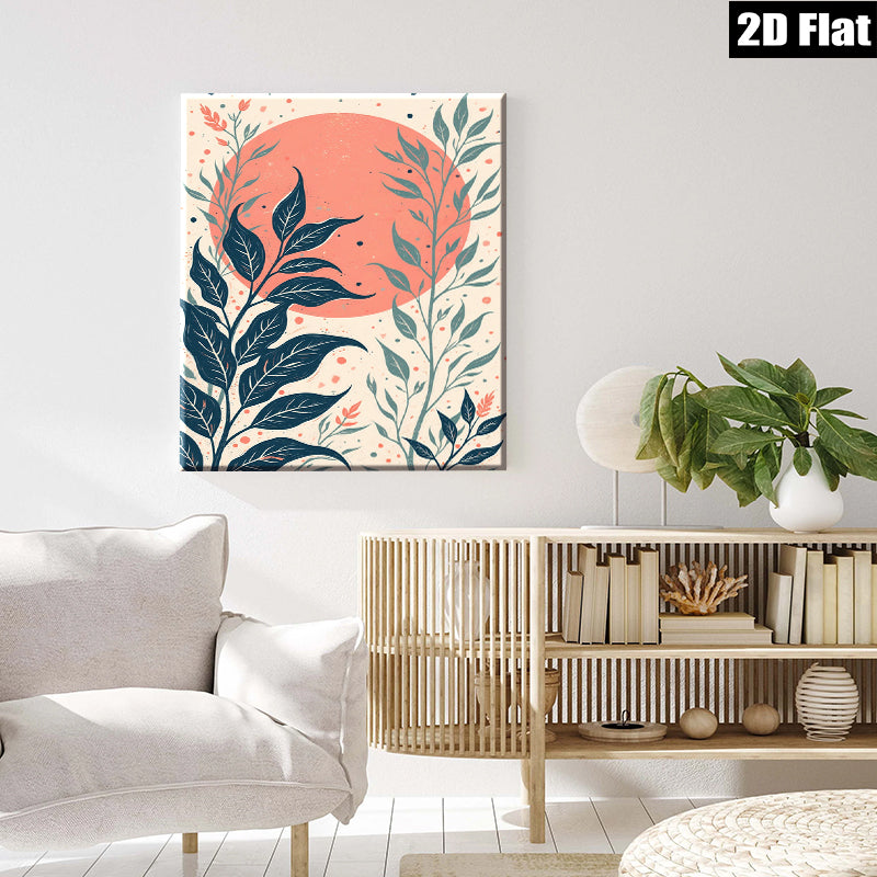 2D flat 1pc Botanical Wall Art Greenery Decor Modern Farmhouse Style Living Room Bedroom Canvas Print Cozy Home Decor Gallery Wrapped Ready to Hang