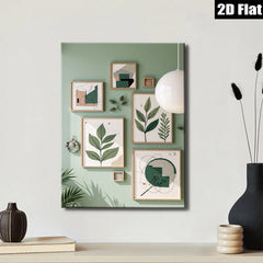 2D flat 1pc Botanical Wall Art Prints Greenery Leaves Modern Farmhouse Decor Living Room Bedroom Gallery Wall Art Canvas Prints Home Decor