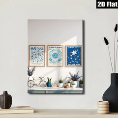 2D flat 1pc Botanical Wall Art Prints Set Mid Century Modern Decor Living Room Bedroom Gallery Wrapped Canvas Home Office Decor Farmhouse Style