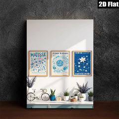 2D flat 1pc Botanical Wall Art Prints Set Mid Century Modern Decor Living Room Bedroom Gallery Wrapped Canvas Home Office Decor Farmhouse Style