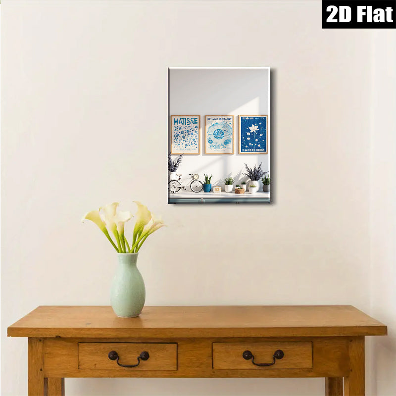 2D flat 1pc Botanical Wall Art Prints Set Mid Century Modern Decor Living Room Bedroom Gallery Wrapped Canvas Home Office Decor Farmhouse Style