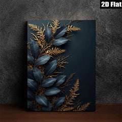 2D flat 1pc Botanical foliage wall art decor for living room bedroom farmhouse modern gallery wrapped canvas prints cozy home accents