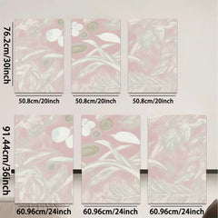 2D flat 1pc Botanical wildflower study delicate floral art print gallery wrapped canvas bedroom living room farmhouse modern minimalist wall decor