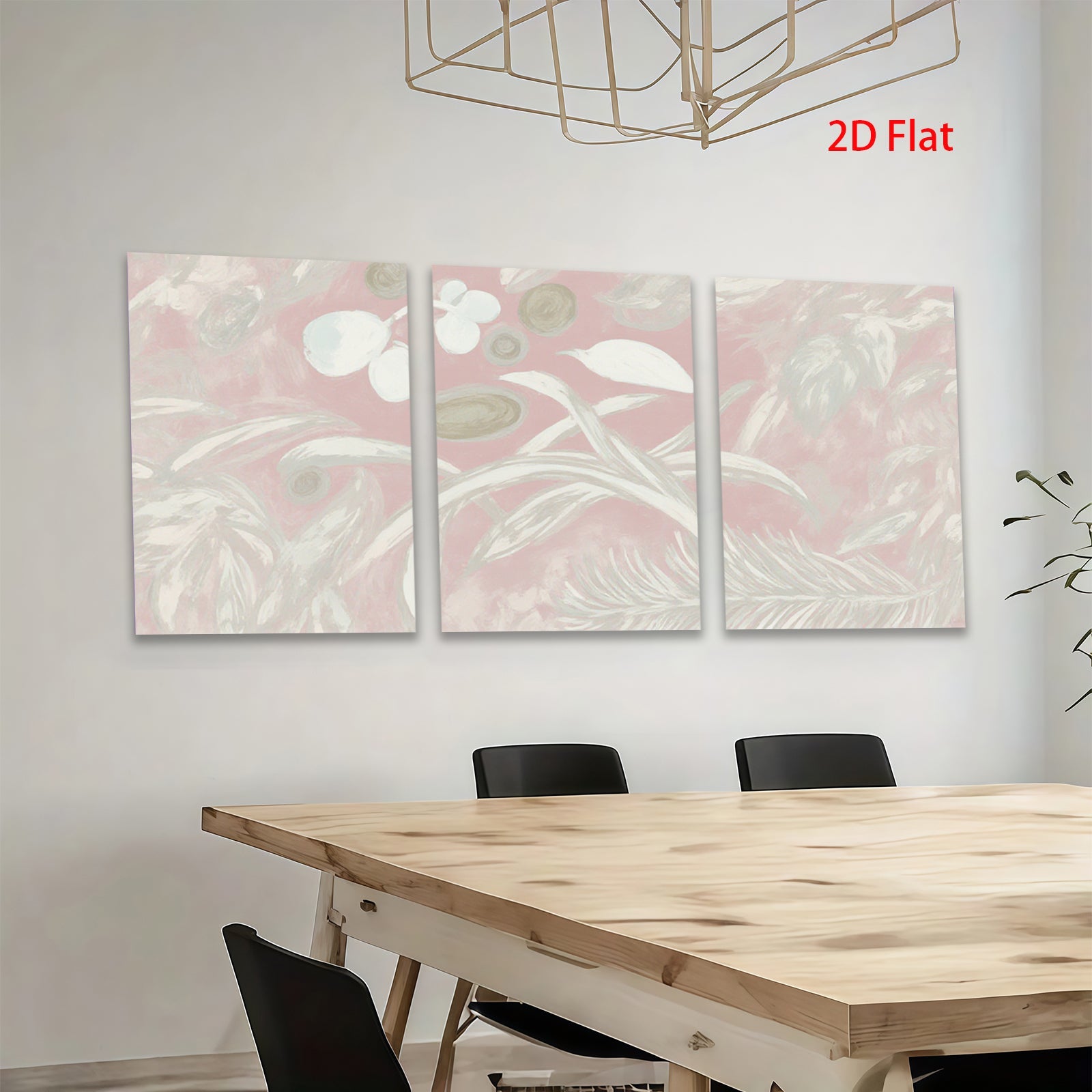 2D flat 1pc Botanical wildflower study delicate floral art print gallery wrapped canvas bedroom living room farmhouse modern minimalist wall decor