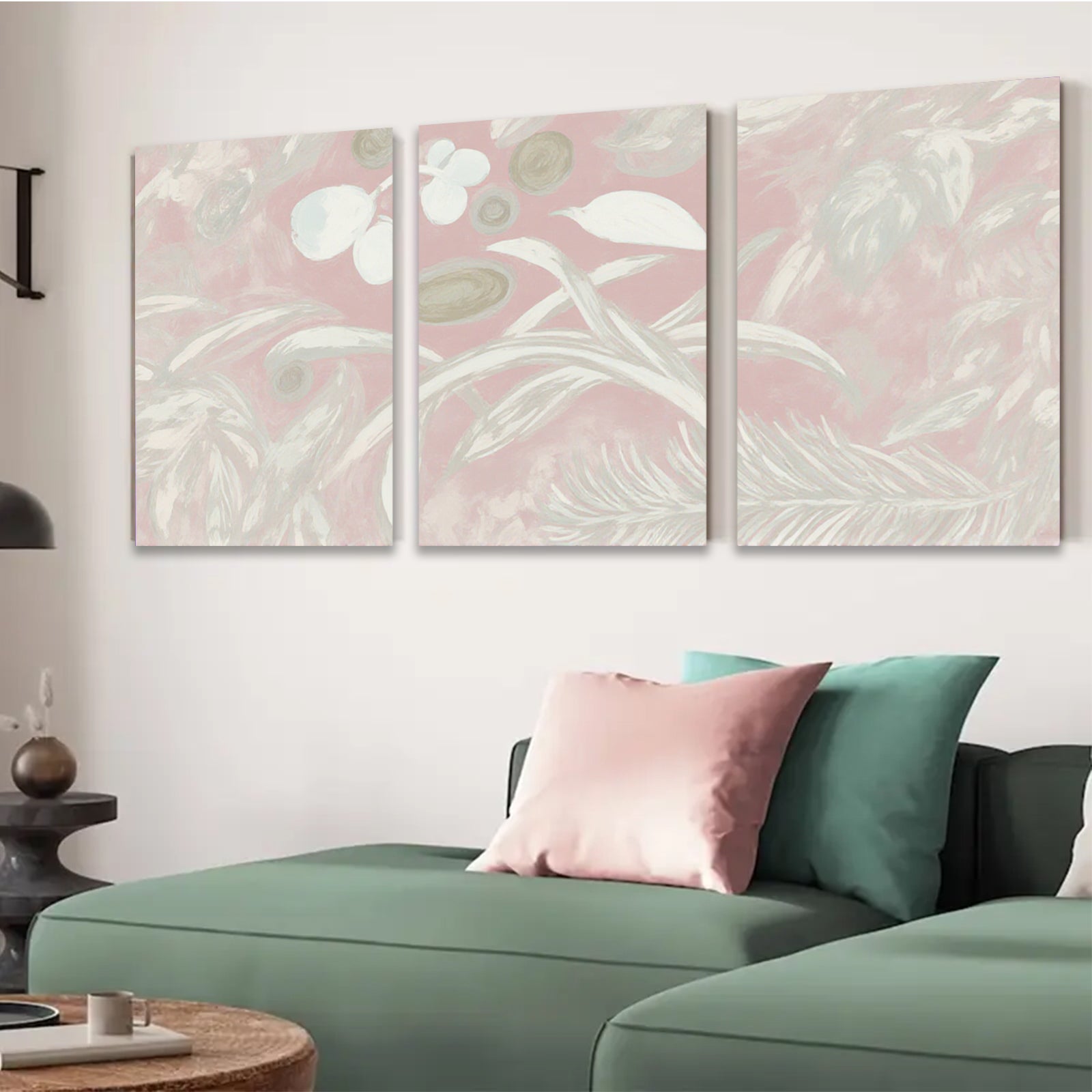 2D flat 1pc Botanical wildflower study delicate floral art print gallery wrapped canvas bedroom living room farmhouse modern minimalist wall decor